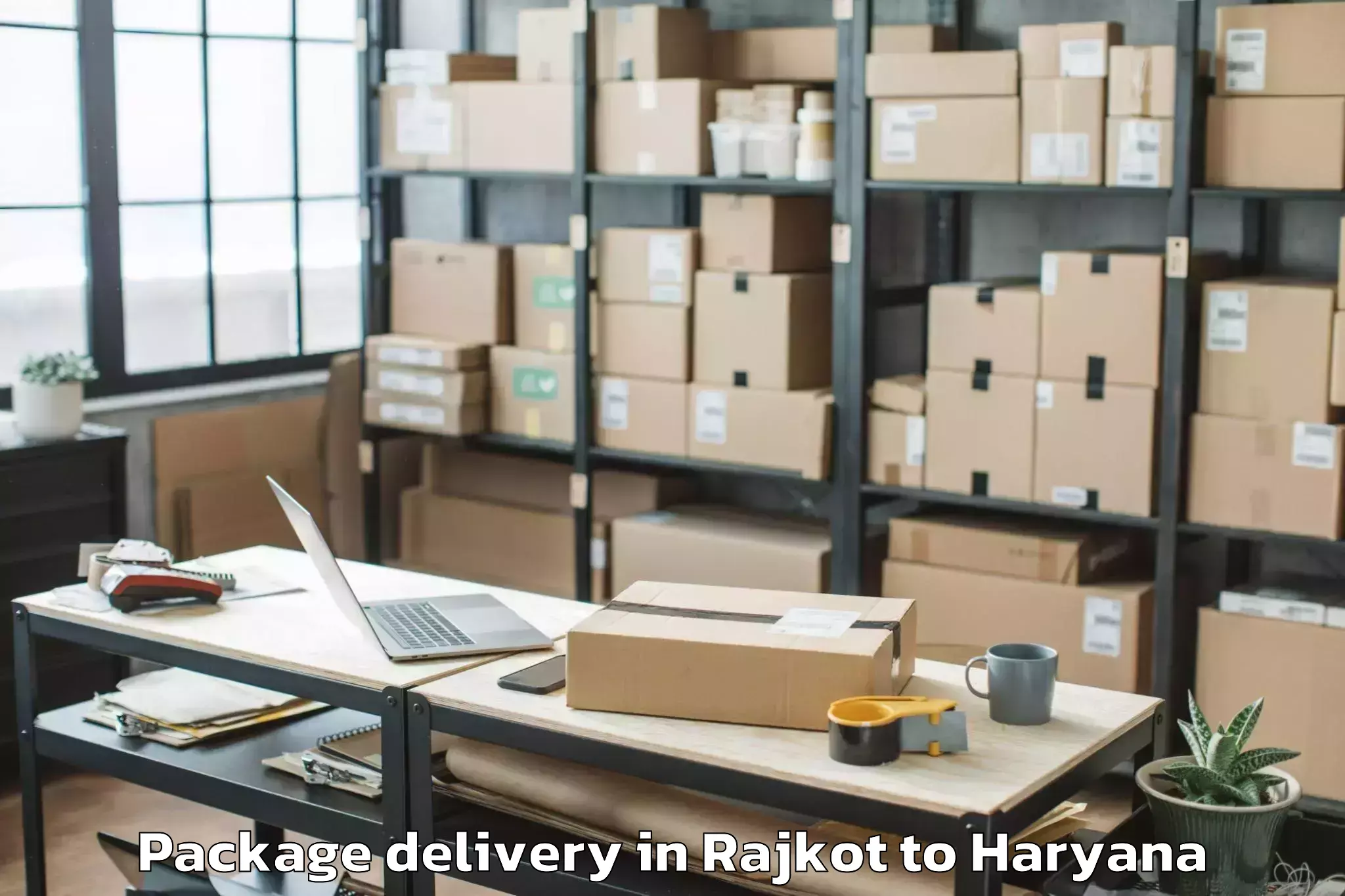 Book Rajkot to Mor Kheri Package Delivery Online